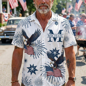 United States 250 Anniversary Eagle Usa Flag - Personalized Hawaiian Shirt
