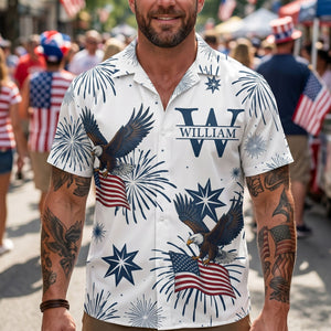 United States 250 Anniversary Eagle Usa Flag - Personalized Hawaiian Shirt