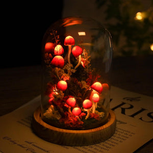 Enchanted Red Mushroom Night Light