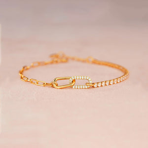 For My Love - Double Link Circle Bracelet