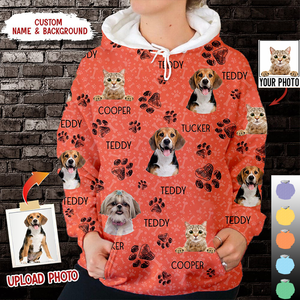 Custom Photo Pet 3D Hoodie