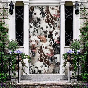 A Bunch Of Dalmatians Door Cover/Great Gift Idea For Dog Lovers