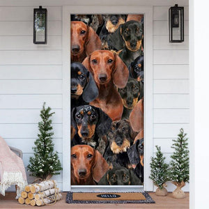 A Bunch Of Dachshunds Door Cover/Great Gift Idea For Dog Lovers