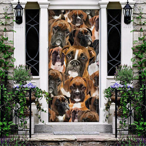 A Bunch Of Boxers Door Cover/Great Gift Idea For Dog Lovers
