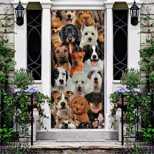 A Bunch Of Dogs Door Cover/Great Gift Idea For Dog Lovers