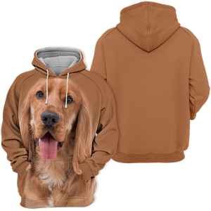 Unisex 3D Graphic Hoodies Animals Dogs Cocker Spaniel Happy