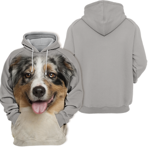 Unisex 3D Graphic Hoodies Animals Dogs Australian Shepherd Cute