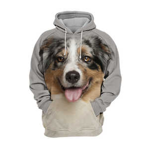 Unisex 3D Graphic Hoodies Animals Dogs Australian Shepherd Cute