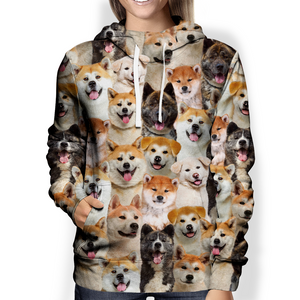 You Will Have A Bunch Of Akita Inus - Hoodie V1