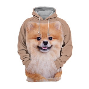 Unisex 3D Graphic Hoodies Animals Dogs Pomeranian