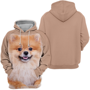 Unisex 3D Graphic Hoodies Animals Dogs Pomeranian