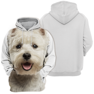 Unisex 3D Graphic Hoodies Animals Dogs West Highland Terrier Westie Smile