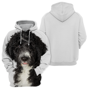 Unisex 3D Graphic Hoodies Animals Dogs Bernedoodle Black