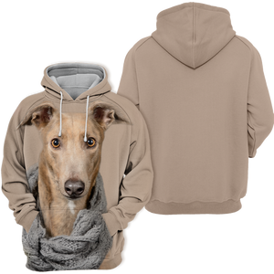 Unisex 3D Graphic Hoodies Animals Dogs Greyhound Stunning