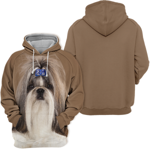 Unisex 3D Graphic Hoodies Animals Dogs Shih Tzu Quiet