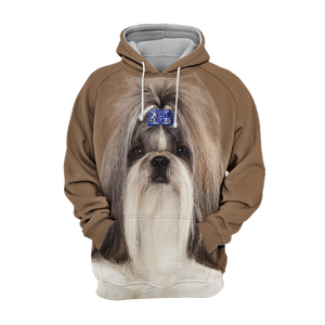 Unisex 3D Graphic Hoodies Animals Dogs Shih Tzu Quiet