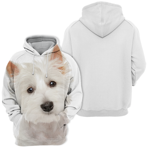 Unisex 3D Graphic Hoodies Animals Dogs West Highland Terrier Westie