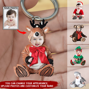 Personalized Photo Baby Acrylic Keychain-Custom Gift For Family Members