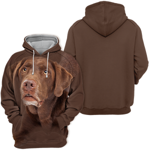 Unisex 3D Graphic Hoodies Animals Dogs Labrador Chocolate