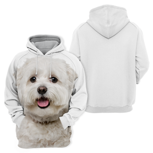 Unisex 3D Graphic Hoodies Animals Dogs Maltese