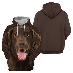 Unisex 3D Graphic Hoodies Animals Dogs Flat Coated Retriever