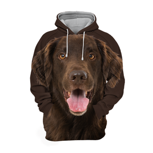 Unisex 3D Graphic Hoodies Animals Dogs Flat Coated Retriever