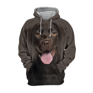 Unisex 3D Graphic Hoodies Animals Dogs Labrador Black Laugh