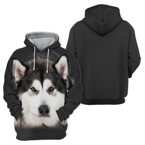 Unisex 3D Graphic Hoodies Animals Dogs Alaskan Husky Quiet