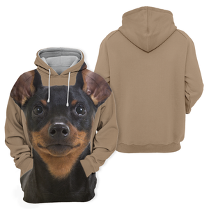 Unisex 3D Graphic Hoodies Animals Dogs Miniature Pinscher Puppy