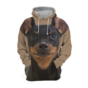 Unisex 3D Graphic Hoodies Animals Dogs Miniature Pinscher Puppy