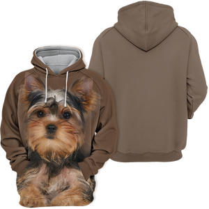 Unisex 3D Graphic Hoodies Animals Dogs Yorkshire Terrier Yorkie Quiet