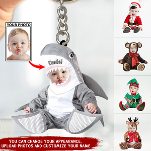 Personalized Photo Baby Acrylic Keychain-Custom Gift For Family Members