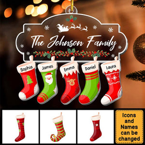 Stockings Family Gift Christmas Acrylic Ornament