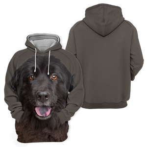Unisex 3D Graphic Hoodies Animals Dogs Newfoundland Happy