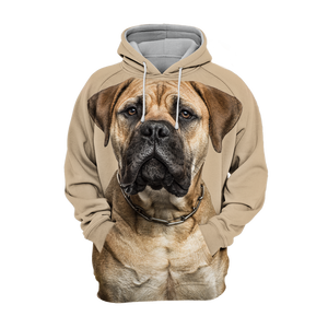 Unisex 3D Graphic Hoodies Animals Dogs Bull Mastiff