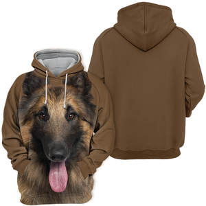 Unisex 3D Graphic Hoodies Animals Dogs Belgian Shepherd Tervuren