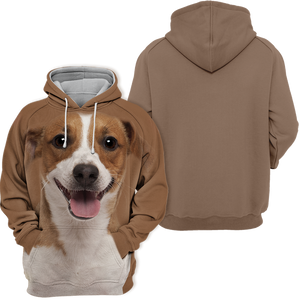 Unisex 3D Graphic Hoodies Animals Dogs Jack Russell Terrier Happy