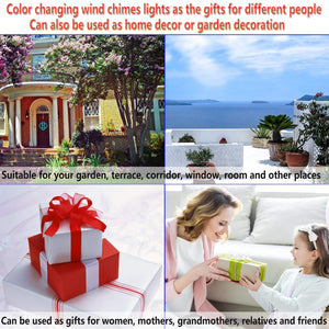 Solar Cat Wind Chime Light