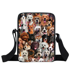 A Bunch Of Dogs01 Oxford Cloth Zipped Messenger Bag