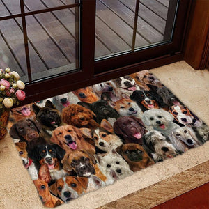 A Bunch Of Dogs01 Doormat