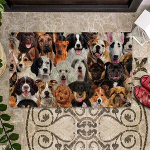 A Bunch Of Dogs02 Doormat
