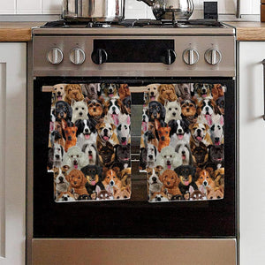 A Bunch Of Dogs 02 Kitchen Towel