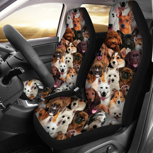 A Bunch Of Dogs01 Car Seat Cover