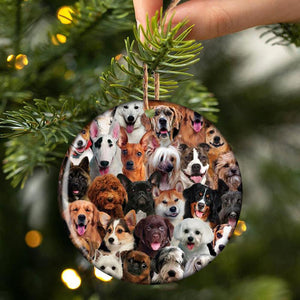 A Bunch Of Dogs01 Porcelain/Ceramic Ornament