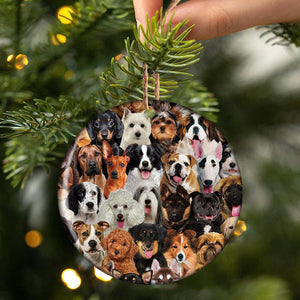 A Bunch Of Dogs02 Porcelain/Ceramic Ornament
