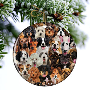 A Bunch Of Dogs02 Porcelain/Ceramic Ornament