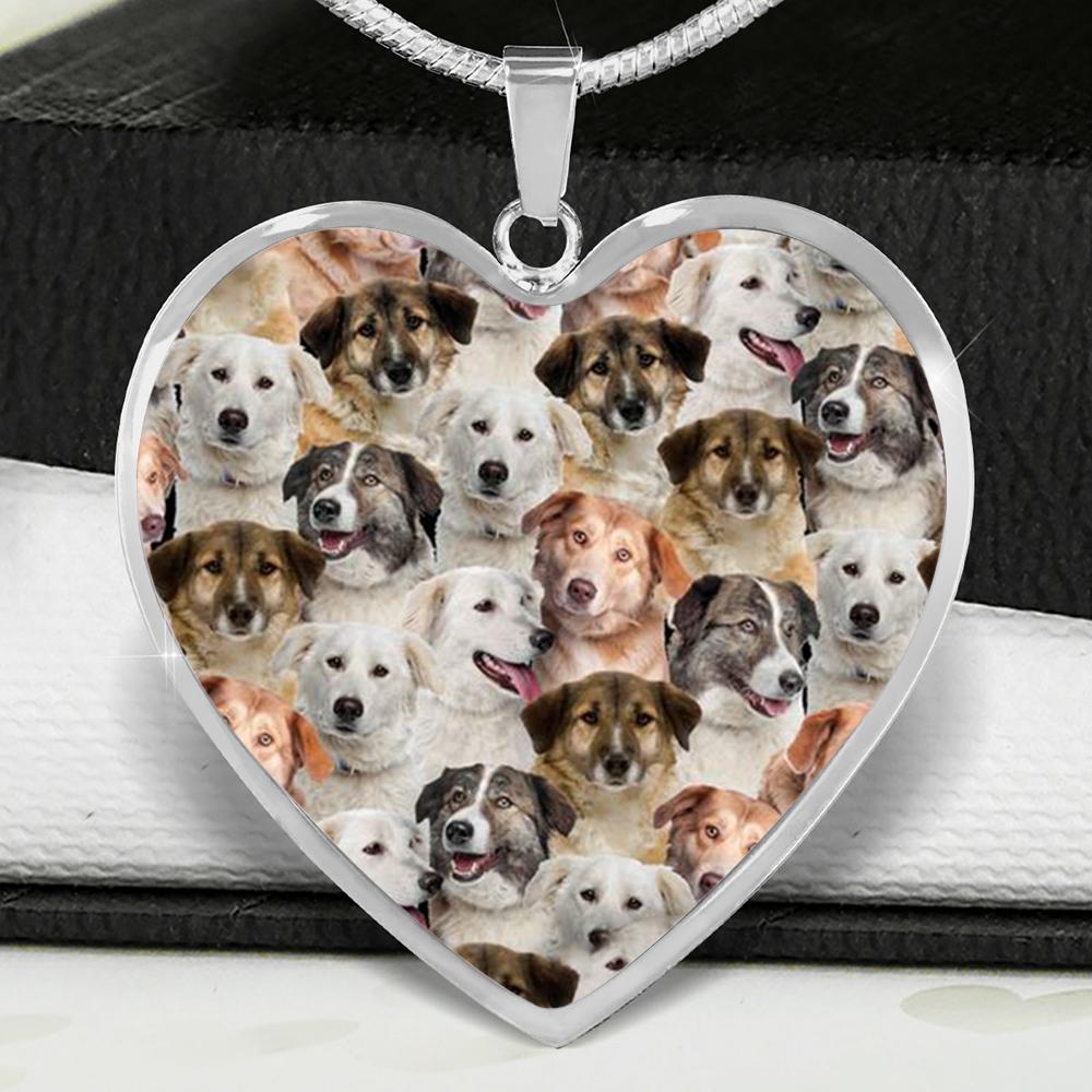 A Bunch Of Aidies Heart Necklace