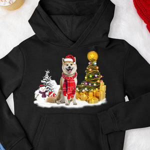 Unisex Merry Christmas Akita Hoodie