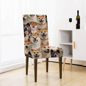 A Bunch Of Akita Inus Chair Cover/Great Gift Idea For Dog Lovers