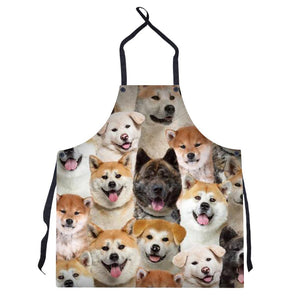 A Bunch Of Akita Inus Apron/Great Gift Idea For Christmas